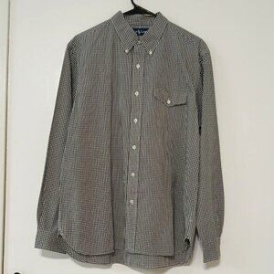 Ralph Lauren Men's Gingham Button-Down Shirt Long Sleeve Size L